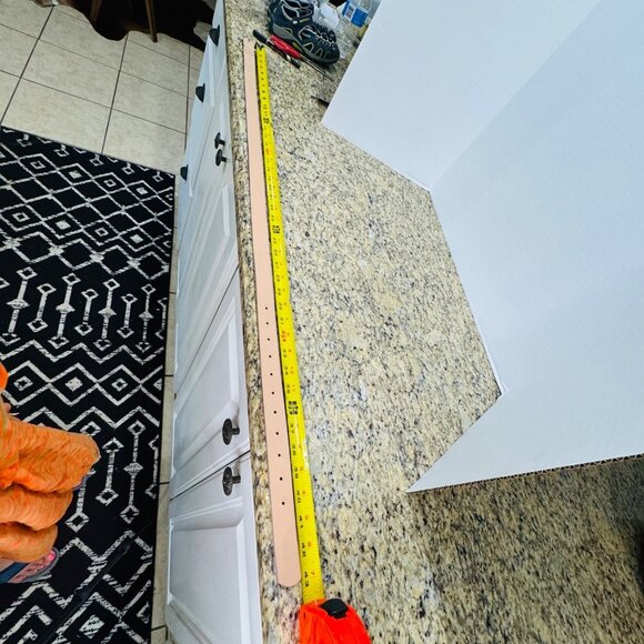 Vintage-Inspired Faux Velvet Belt With Double Ring Buckle Blush New Preppy - Picture 5 of 8